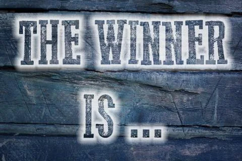 The winner is concept Stock Illustration