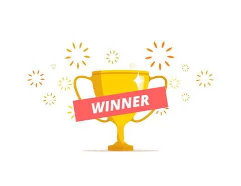 Winner concept. Trophy cup illustration Stock Illustration