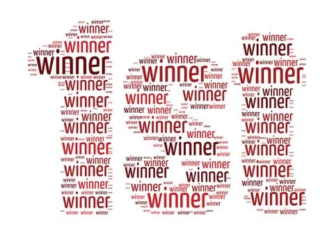 Winner concept word cloud Stockillustratie
