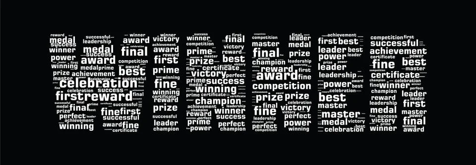 Winner concept word cloud Stockillustratie
