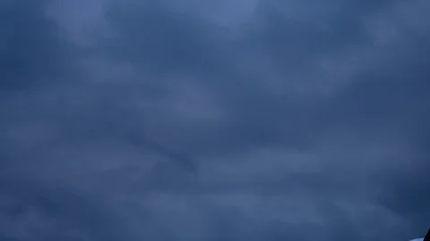 Winner cup with black clouds background for preview Stock Footage 76450329
