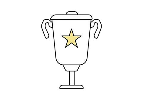 Winner cup icon. Vector illustration. Stock Illustration