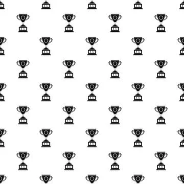 Winner cup pattern vector Illustrazione stock