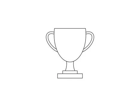 Winner cup, prize icon. Vector illustration. Stock Illustration