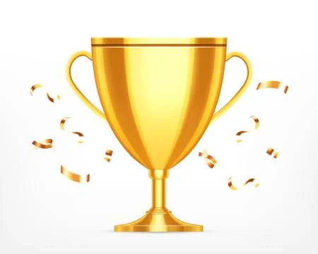 Winner cup on a white Stock Illustration