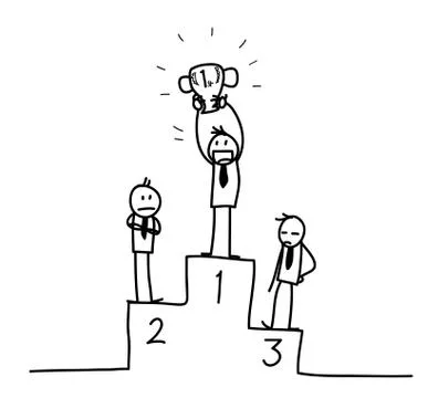 Winner Doodle Cooncept Stock Illustration