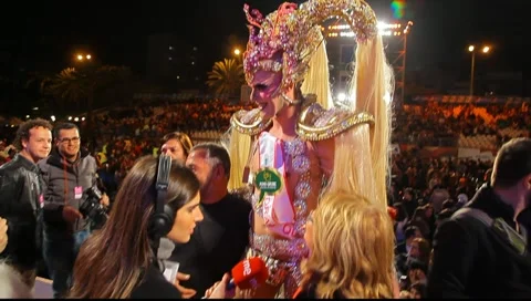 Winner of the Drag Queen competition Stockbeeldmateriaal 10792340