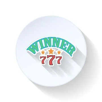 Winner flat icon Stock Illustration