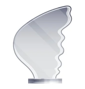 Winner Glass Trophy Illustrazione stock