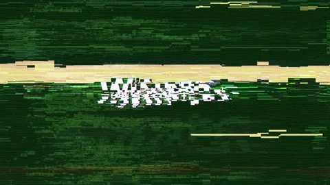 WINNER Glitch Text Animation with Alpha Matte, Rendering, Background, Loop Video stock 168328847