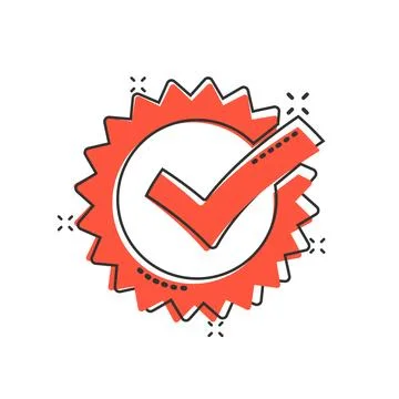 Winner icon in comic style. Rosette award cartoon vector illustration on wh.. イラスト素材
