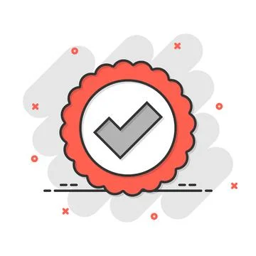 Winner icon in comic style. Rosette award cartoon vector illustration on wh.. Stock Illustration