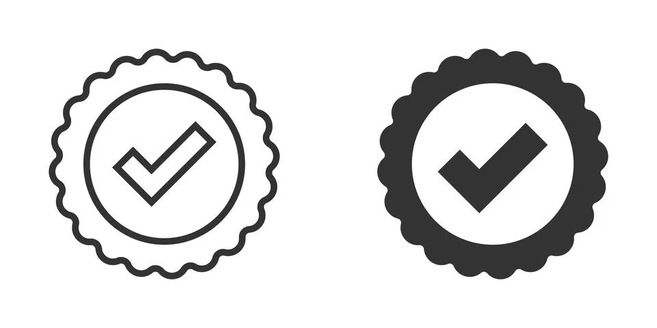 Winner icon in flat style. Rosette award vector illustration on white isolate イラスト素材