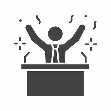 Winner icon vector image. Illustrazione stock