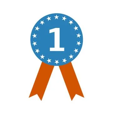 Winner Icon on white background. Stock Illustration