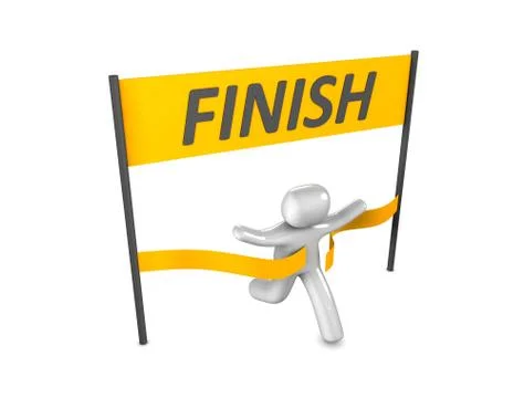 Winner, isolated on white Stock Illustration