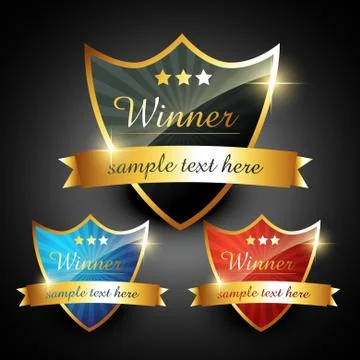 Winner label Stock Illustration