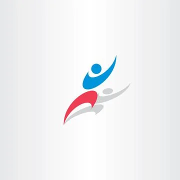 Winner man vector logo icon happy sign 스톡 일러스트