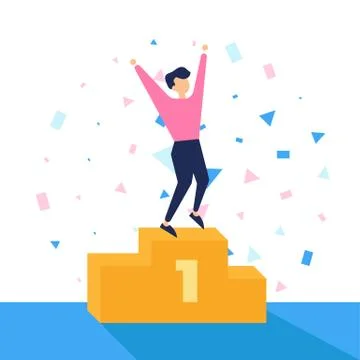 Winner, number one vector illustration Stock Illustration