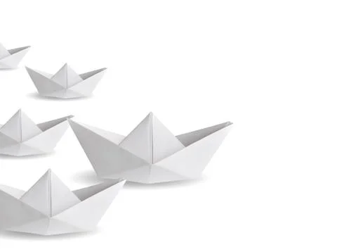 Winner paper ship Stock Photos