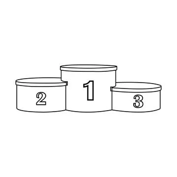 Winner Podium Icon Illustrazione stock