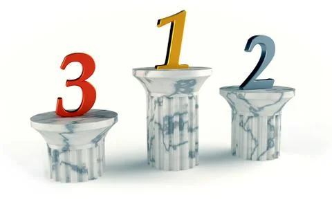 Winner podium Stock Illustration