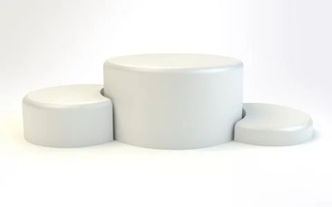 Winner podium on white background Stock Illustration