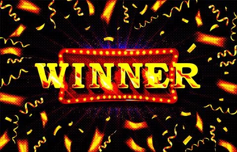 Winner retro signboard Stock Illustration