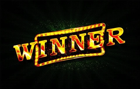 Winner retro signboard Stock Illustration