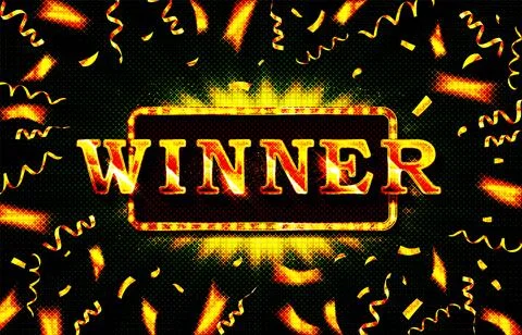 Winner shiny banner Stock Illustration