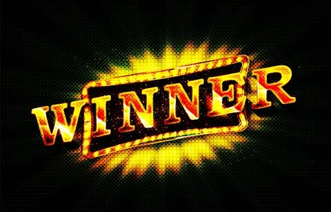 Winner shiny banner Stock Illustration