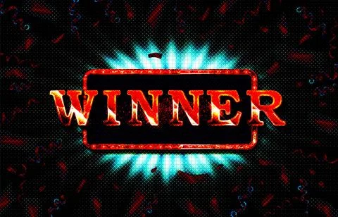 Winner shiny banner Stock Illustration