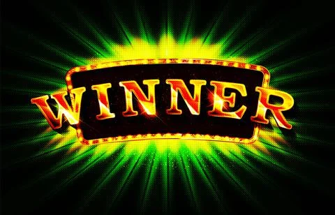 Winner shiny banner Stock Illustration