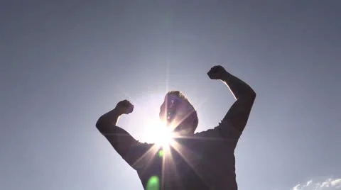 Winner, silhouette Stock Footage 25787942