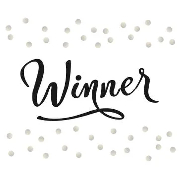 Winner silver comp Stock Illustration