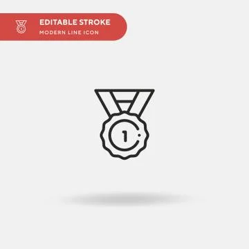 Winner Simple vector icon. Illustration symbol design template for web mobile Stock Illustration