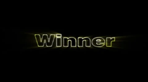 Winner , text animation Stock-Footage 26198528