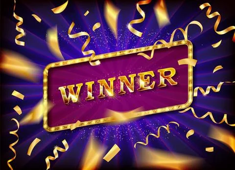 Winner text vector Stock Illustration