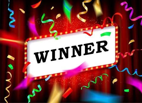 Winner text vector Stock Illustration