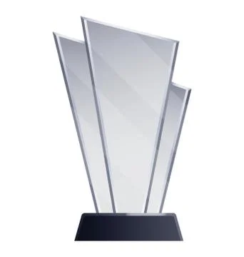 Winner Transparent Trophy Stock Illustration