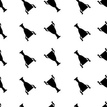 Winner trophy cup seamless pattern Illustrazione stock