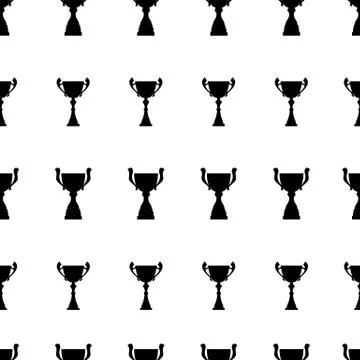 Winner trophy cup seamless pattern Stock-Illustration