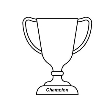 Winner trophy icon Stock Illustration