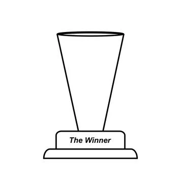 Winner trophy icon Stock Illustration