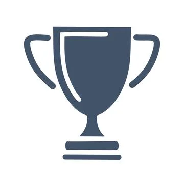 Winner trophy icon. Simple trophy icon. Perfect for use in web design, app .. Stock Illustration