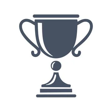 Winner trophy icon. A simple trophy icon, symbolizing success and victory. .. Stock Illustration