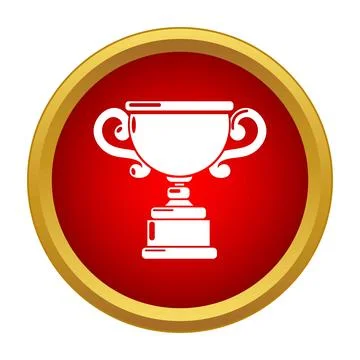 Winner trophy icon symbolizing success and achievement Stock Illustration