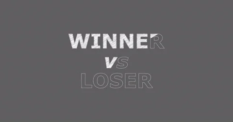 Winner vs loser 库存影片 60598223