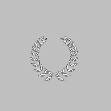 Winner wreath computer symbol Stock Illustration