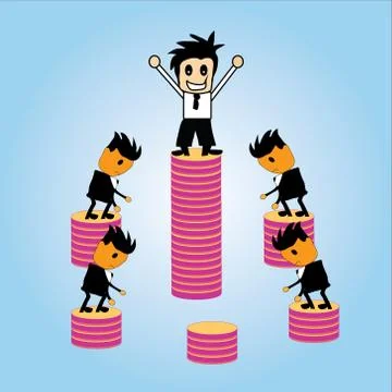 Winners of business, vector Stock Illustration